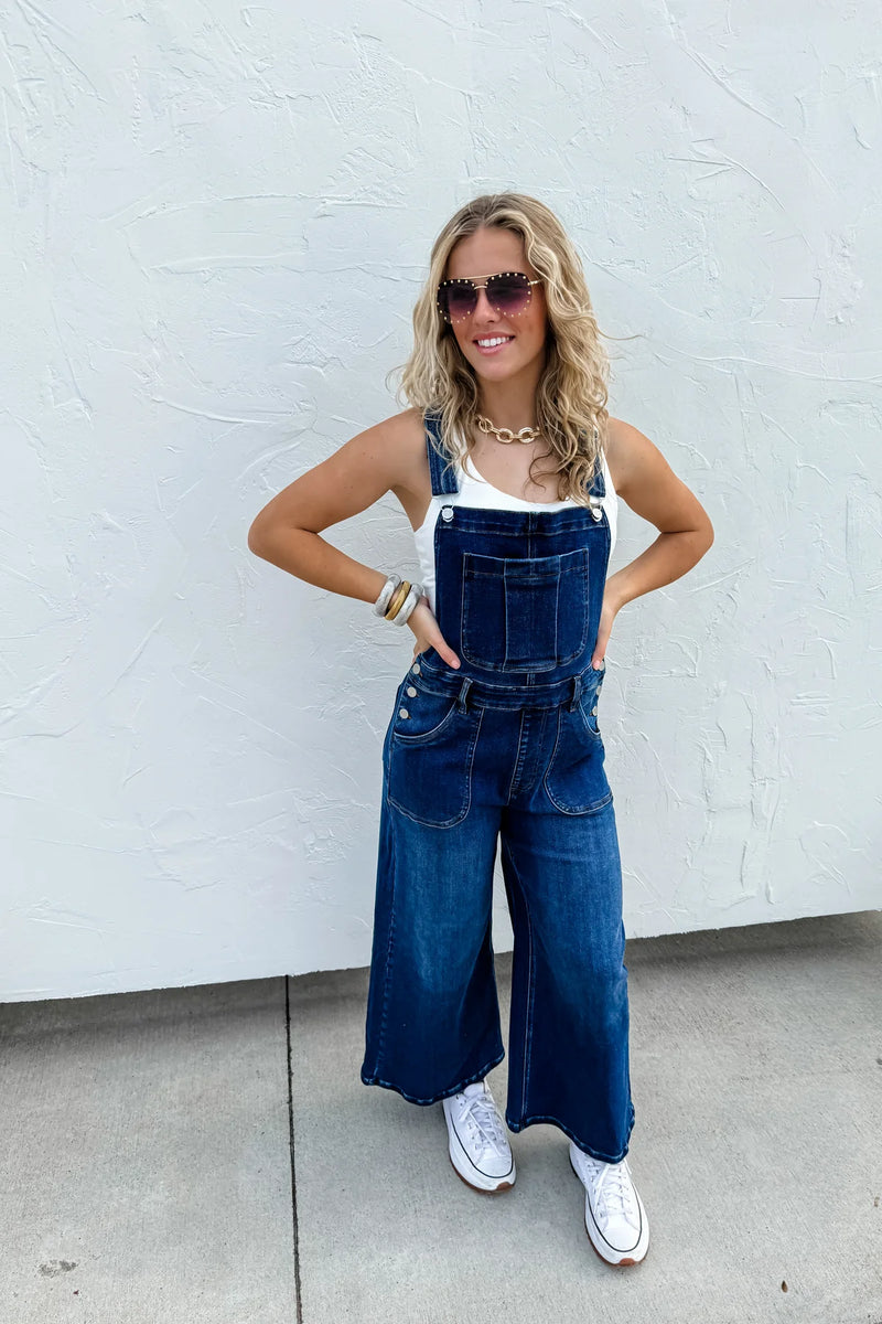 SCOUT CROP WIDELEG OVERALLS – Cranberry Boutique