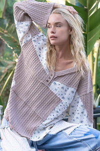 Beige Multi Top