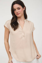 Load image into Gallery viewer, DROP SHOULDER BUTTON FRONT BLOUSE