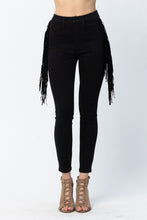 Load image into Gallery viewer, FRINGE SKINNY JEANS
