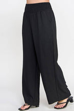 Load image into Gallery viewer, Plus Size Smocked Wide-Leg Pant