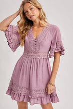 Load image into Gallery viewer, V-NECK LACE DRESS OPEN BACK - EASTER DAY