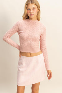 Pointelle Knit Sweater