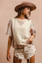 Load image into Gallery viewer, Thermal And Gauze With Floral Mix And Match Top