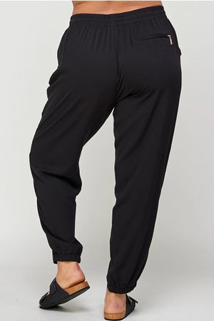 Plus Size Solid Jogger Pants