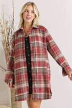 Load image into Gallery viewer, PLUS BUTTON DOWN FLANNEL SHACKET