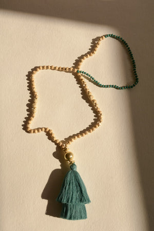Bohemia Beaded Tassel Necklace