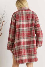 Load image into Gallery viewer, PLUS BUTTON DOWN FLANNEL SHACKET