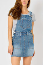 Load image into Gallery viewer, HIGH WAIST RAW HEM OVERALL SKIRT