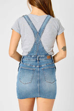 Load image into Gallery viewer, HIGH WAIST RAW HEM OVERALL SKIRT