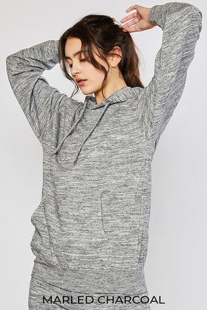 OVERSIZED FLEECE RELAXED FIT PULLOVER HOODIE