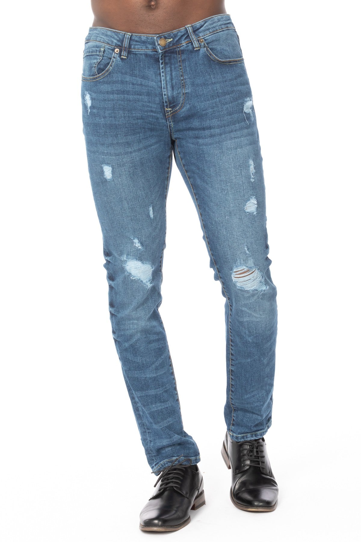 Denim Slim Distressed Skinny Jean