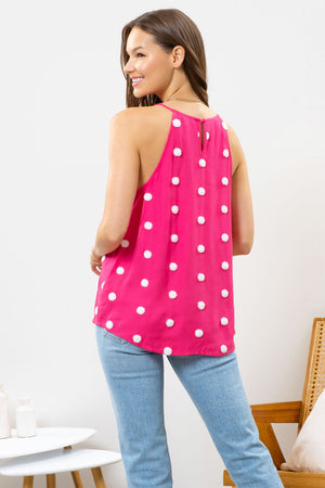 POM POM HALTER TOP