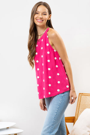 POM POM HALTER TOP