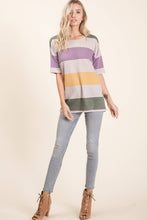 Load image into Gallery viewer, LOOSE FIT BOLD STRIPE TOP