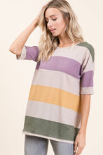 Load image into Gallery viewer, LOOSE FIT BOLD STRIPE TOP