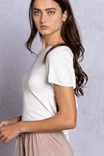 Load image into Gallery viewer, Open Back Short Sleeve Knit Top