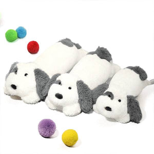 Fluffy Dog Plush Toy Sleeping Pillow
