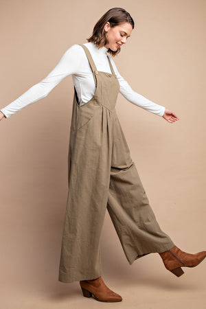 Pintuck Detail Overall