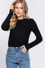 Load image into Gallery viewer, LONG SLEEVE CREW NECK SWEATER TOP