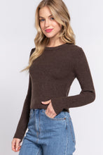Load image into Gallery viewer, LONG SLEEVE CREW NECK SWEATER TOP