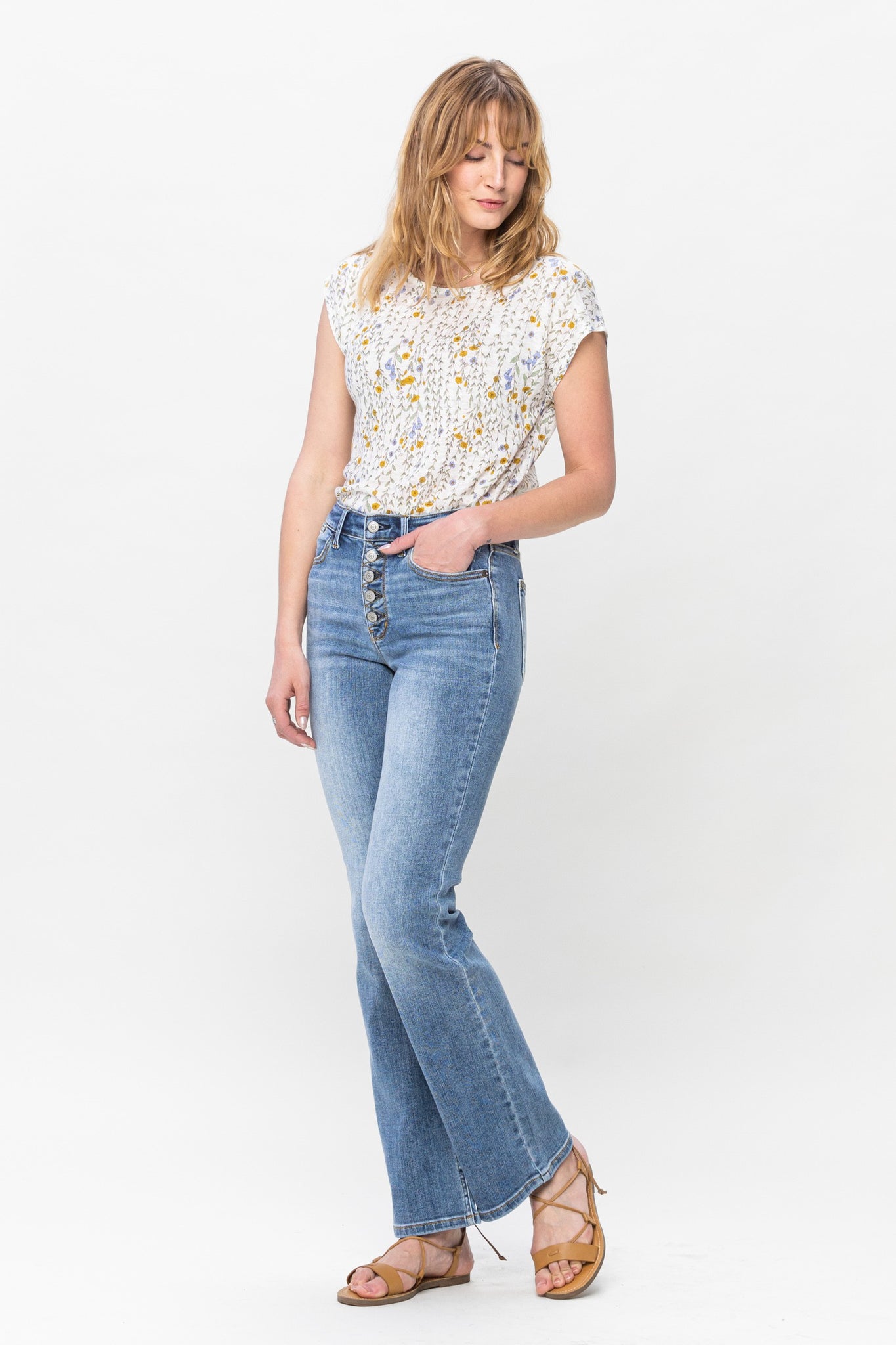 Vintage Button-Fly Bootcut Fit