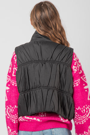 High Neck Crop Vest