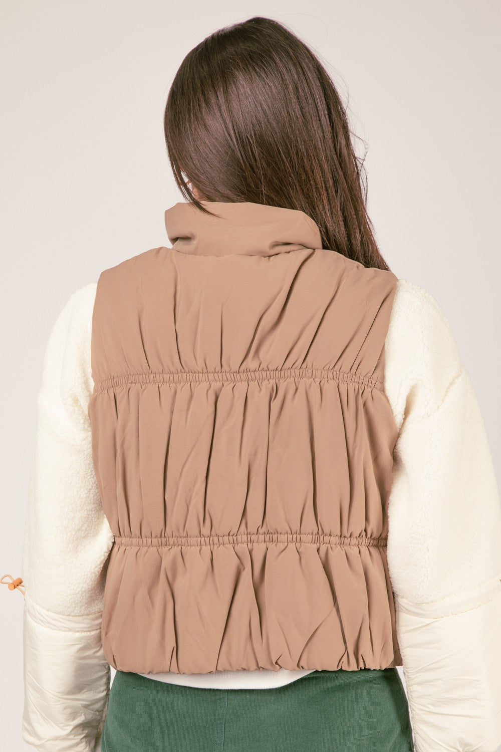 High Neck Crop Vest