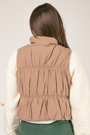 High Neck Crop Vest