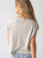 Load image into Gallery viewer, Frankie Cotton Boxy Tee Shirt - Moonstruck Peace Sign