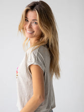 Load image into Gallery viewer, Frankie Cotton Boxy Tee Shirt - Moonstruck Peace Sign