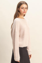 Load image into Gallery viewer, Oversized Fuzzy Sweater With Back Twist Detail