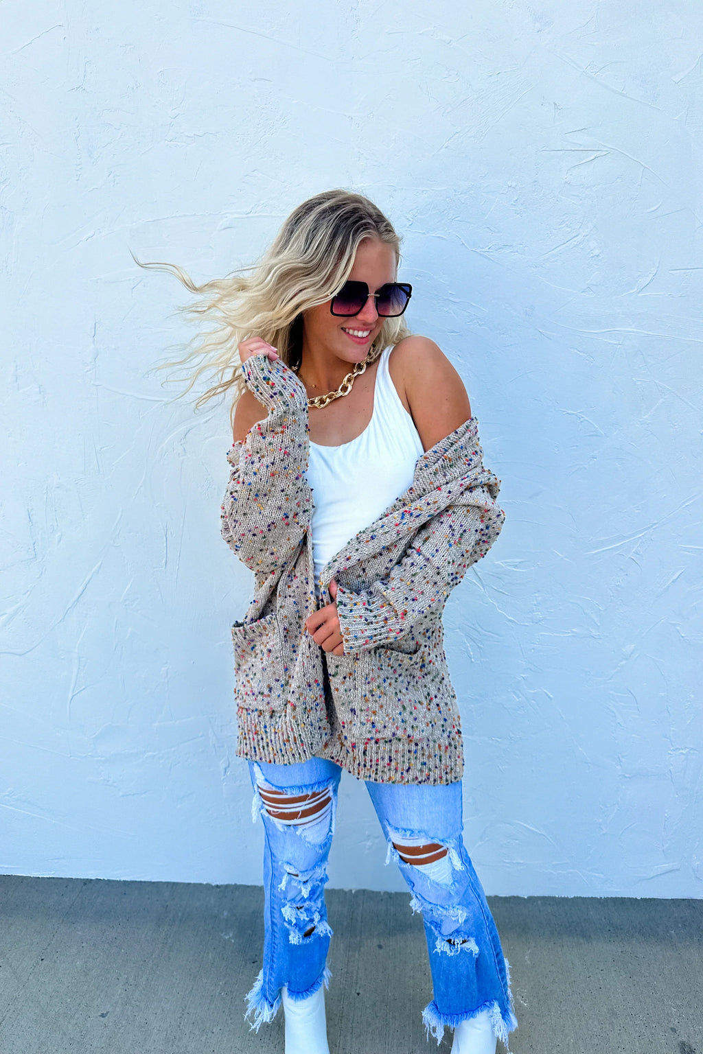 MILEY DOT CARDIGAN