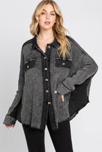 Load image into Gallery viewer, Mineral Wash Thermal Oversized Jacket