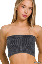 Load image into Gallery viewer, Washed Ribbed Seamless Tube Top