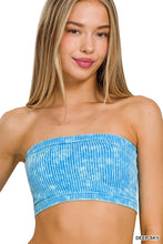 Load image into Gallery viewer, Washed Ribbed Seamless Tube Top