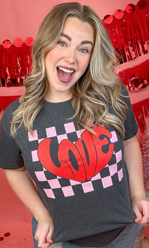 CHECKERBOARD LOVE GRAPHIC TEE