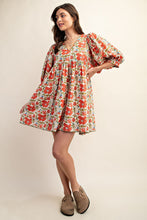 Load image into Gallery viewer, Floral Print Mini Dress