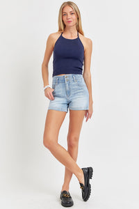 High Rise Seam Detailed Shorts