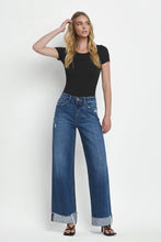 Load image into Gallery viewer, SUPER HIGH RISE CUFFED BAGGY WIDE LEG JEANS