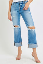 Load image into Gallery viewer, PLUS SIZE TUMMY CONTROL MID RISE CROP STRAIGHT