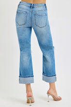 Load image into Gallery viewer, PLUS SIZE TUMMY CONTROL MID RISE CROP STRAIGHT