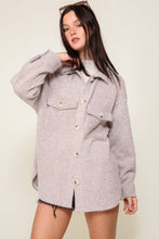 Load image into Gallery viewer, PLUS SIZE BRUSHED SHACKET