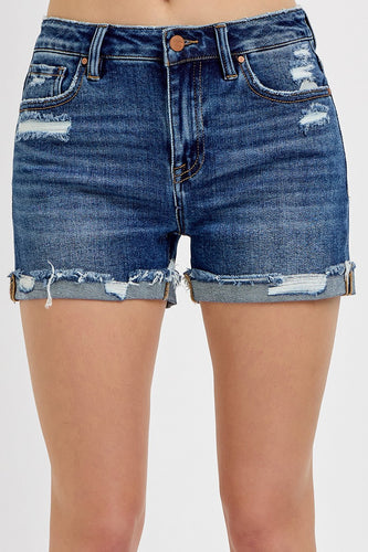 MID RISE CUFFED SHORTS RDS6282 DARK