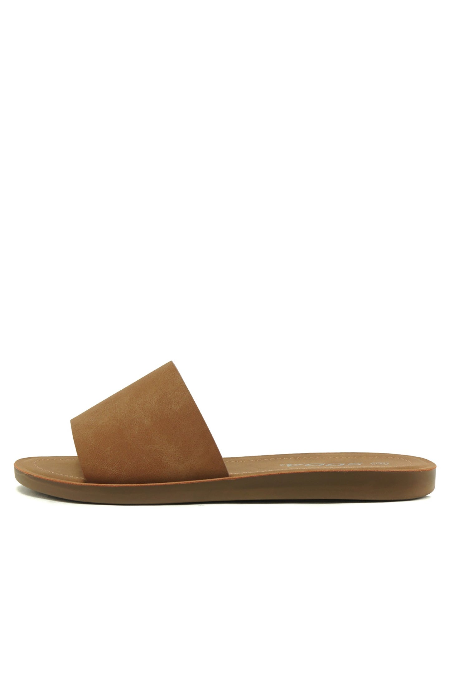 OPEN TOE CASUAL FLAT SLIDE SANDALS