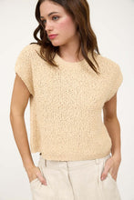 Load image into Gallery viewer, Textured Knit Crew Neck Short Sleeve Pullover