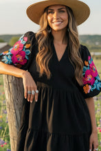 Load image into Gallery viewer, Floral Embroidered Dress