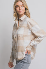 Load image into Gallery viewer, Button-down Long Sleeve Flannel Shirt