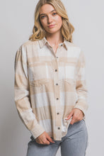 Load image into Gallery viewer, Button-down Long Sleeve Flannel Shirt