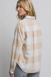 Button-down Long Sleeve Flannel Shirt